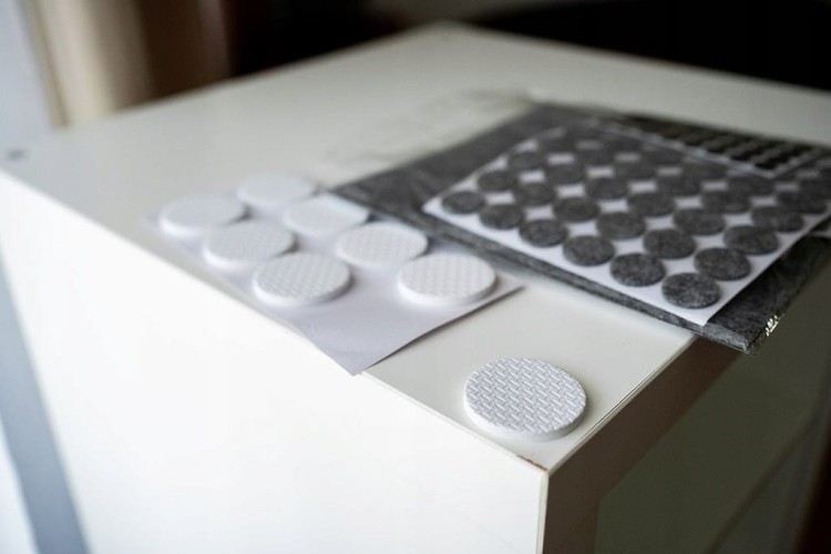 PODKŁADKI FILCOWE PIANKOWE EVA SAMOPRZYLEPNE POD MEBLE MIX ZESTAW 125szt