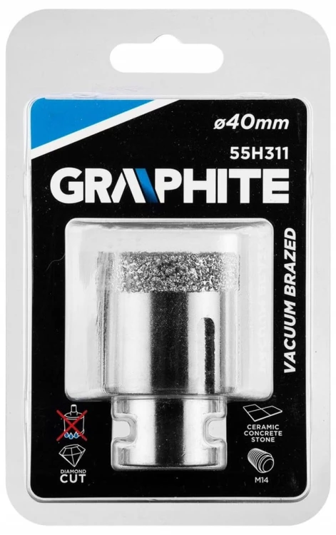 OTWORNICA DIAMENTOWA KORONKA M14 40mm DO GLAZURY GRESU CEGŁY