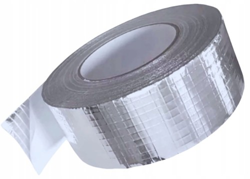 TAŚMA ALUMINIOWA ZBROJNA SAMOPRZYLEPNA WZMACNIANA WŁÓKNO SZKLANE 50m 50mm