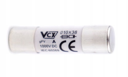 WKŁADKA SOLARNA TOPIKOWA GPV 10x38 20A 1000V DC