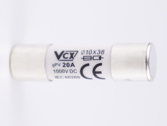 WKŁADKA SOLARNA TOPIKOWA GPV 10x38 20A 1000V DC