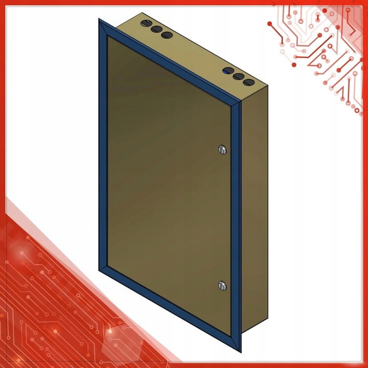 OBUDOWA SZAFA SKRZYNKA METALOWA 4x20