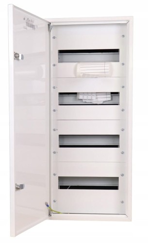 ROZDZIELNICA METALOWA NATYNKOWA SKRZYNKA NA BEZPIECZNIKI 4x12 48M ZAŚLEPKI