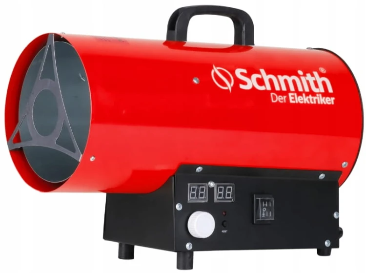 NAGRZEWNICA GAZOWA 10kW DMUCHAWA GRZEJNIK Z WĘŻEM I REGULATOREM SCHMITH