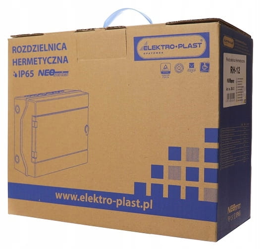 ROZDZIELNICA NATYNKOWA HERMETYCZNA 1X12 RH-12 IP65 SKRZYNKA MODUŁOWA DC