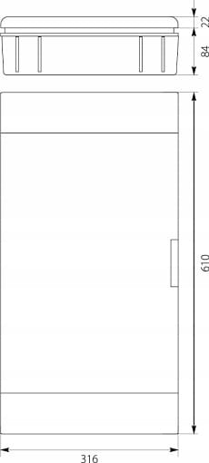 ROZDZIELNICA PODTYNKOWA 3X12 SKRZYNKA MODUŁOWA 36M SRp-36 N+PE IP40
