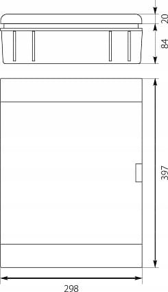 ROZDZIELNICA PODTYNKOWA 2X12 SKRZYNKA MODUŁOWA 24M SRp-24 N+PE IP40