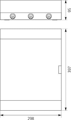 ROZDZIELNICA NATYNKOWA 2X12 SKRZYNKA MODUŁOWA 24M SRn-24 N+PE IP40