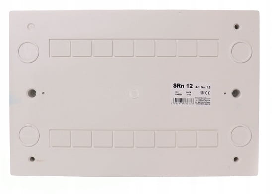 ROZDZIELNICA NATYNKOWA 1X12 SKRZYNKA MODUŁOWA 12M SRn-12 N+PE IP40
