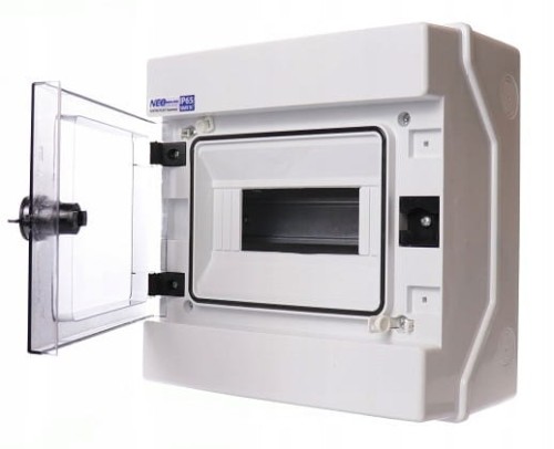 ROZDZIELNICA NATYNKOWA HERMETYCZNA1x8 RH-8 IP65 SKRZYNKA MODUŁOWA DC