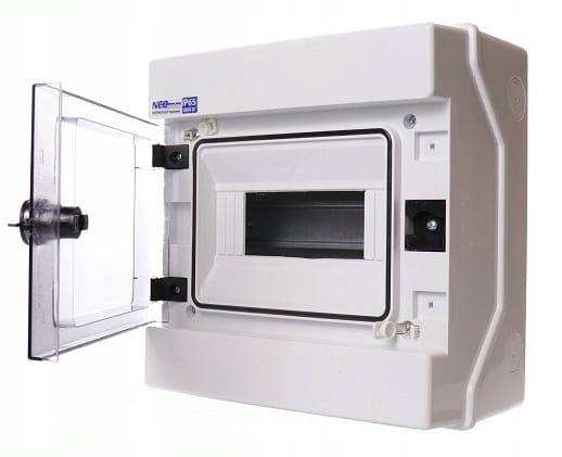 ROZDZIELNICA NATYNKOWA HERMETYCZNA1x8 RH-8 IP65 SKRZYNKA MODUŁOWA DC