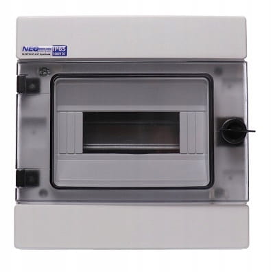 ROZDZIELNICA NATYNKOWA HERMETYCZNA1x8 RH-8 IP65 SKRZYNKA MODUŁOWA DC