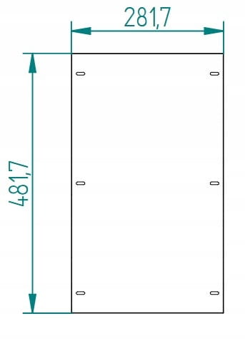 ROZDZIELNICA HERMETYCZNA NATYNKOWA SKRZYNKA METAL 540x300 PŁYTA MONTAŻOWA