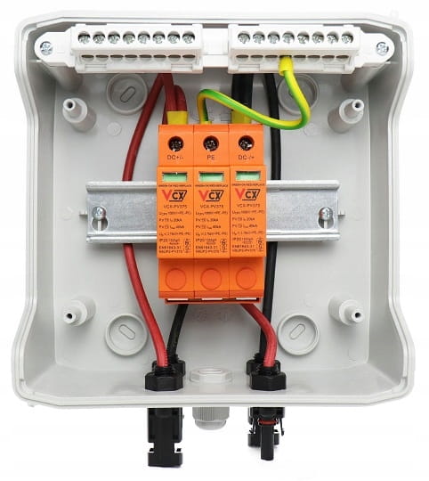 ROZDZIELNICA PV 1000V DC/AC 1 STRINGI ZESTAW 1-FAZ