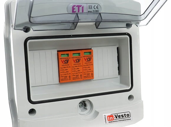 ROZDZIELNICA PV 1000V DC/AC 1 STRINGI ZESTAW 1-FAZ