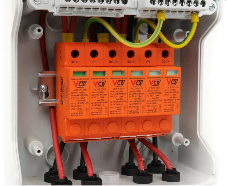 ROZDZIELNICA PV 1000V DC/AC 2 STRINGI ZESTAW 1-FAZ