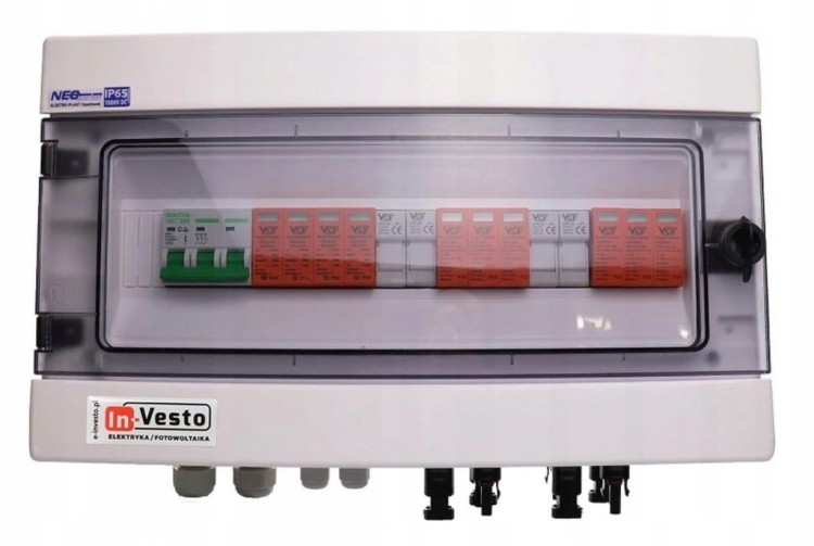 ROZDZIELNICA PV 1000V DC/AC 2 STRINGI +WKŁADKI GPV
