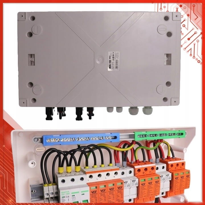 ROZDZIELNICA PV 1000V DC/AC 2 STRINGI +WKŁADKI GPV