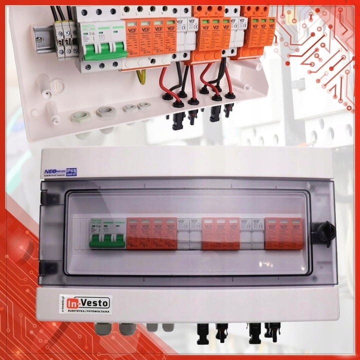 ROZDZIELNICA PV 1000V DC/AC 2 STRINGI +WKŁADKI GPV