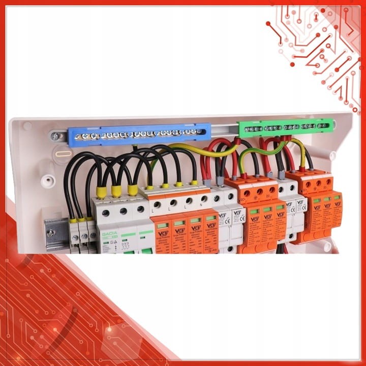ROZDZIELNICA PV 1000V DC/AC 2 STRINGI +WKŁADKI GPV