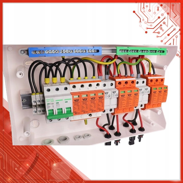 ROZDZIELNICA PV 1000V DC/AC 2 STRINGI +WKŁADKI GPV