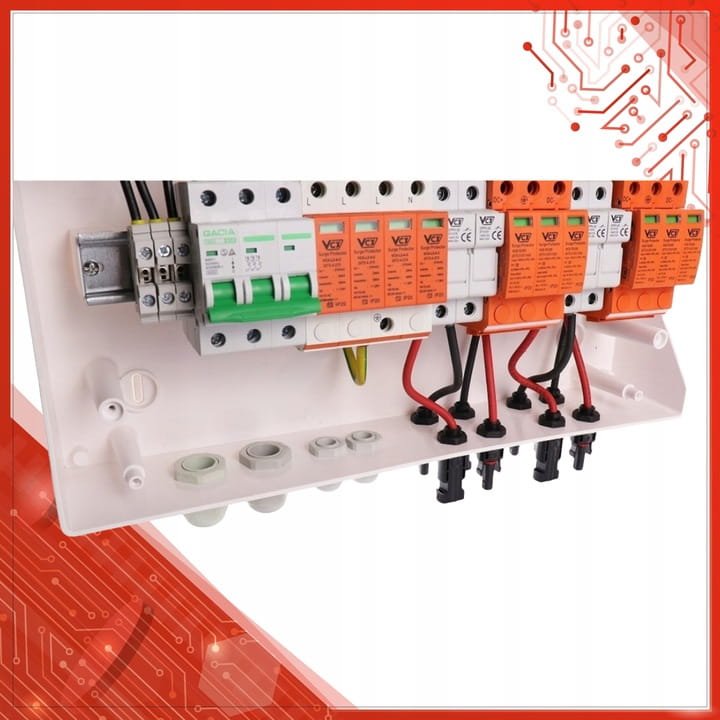 ROZDZIELNICA PV 1000V DC/AC 2 STRINGI +WKŁADKI GPV