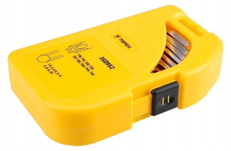 KLUCZE IMBUSOWE HEX TORX KLUCZ IMBUS ZESTAW 18szt T10-T50 1,5-10 Z OTWOREM