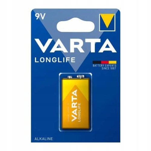 BATERIA ALKALICZNA VARTA LONG LIFE ROZ. 9V MOCNA