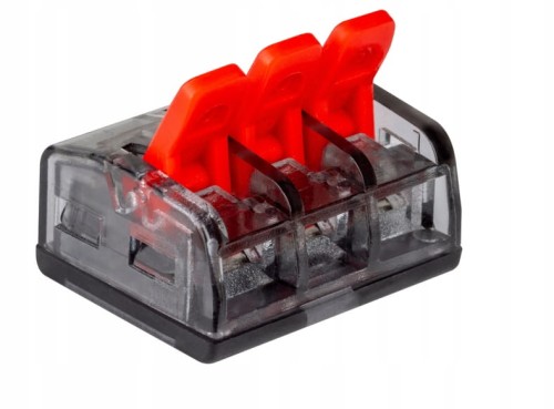 SZYBKOZŁĄCZKA KOSTKA 3x0,2-4mm ZŁĄCZKA ELEKTRYCZNA LINKA DRUT ZESTAW 10szt