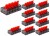 SZYBKOZŁĄCZKA KOSTKA 5x0,2-4mm ZŁĄCZKA ELEKTRYCZNA LINKA DRUT ZESTAW 10szt