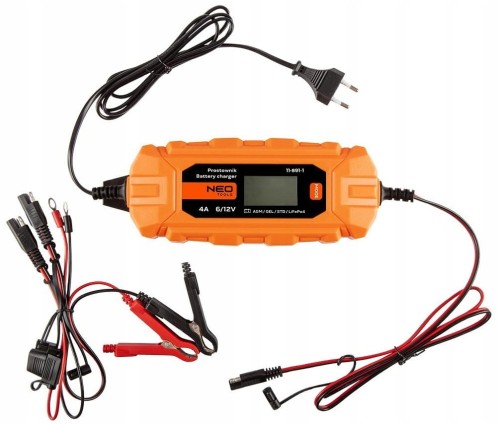PROSTOWNIK ŁADOWARKA DO AKUMULATORA AUTOMATYCZNY LCD 4A 70W 3-120AH AGM GEL