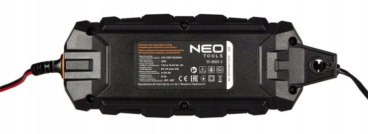 PROSTOWNIK ŁADOWARKA DO AKUMULATORA AUTOMATYCZNY LCD 4A 70W 3-120AH AGM GEL