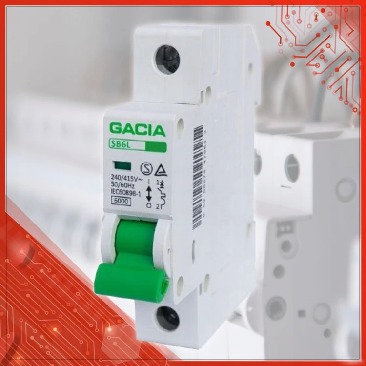 WYŁĄCZNIK NADPRĄDOWY BEZPIECZNIK B32 32A 1P 6kA 1 FAZA GACIA