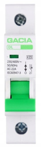 ROZŁĄCZNIK WYŁĄCZNIK IZOLACYJNY FR301 1P 63A GACIA