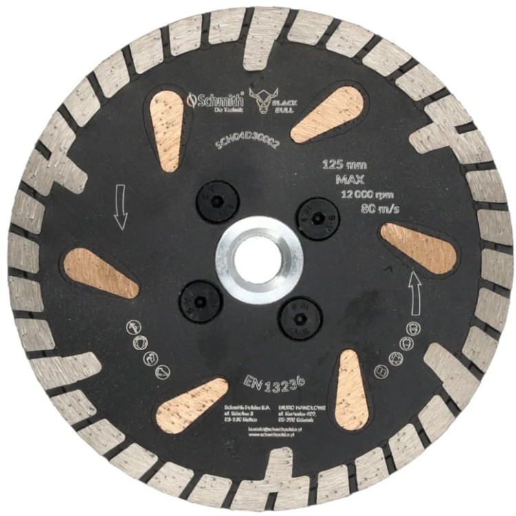 TARCZA DIAMENTOWA 125mm DO SZLIFOWANIA TNĄCA DWUSTRONNA M14 SCHMITH