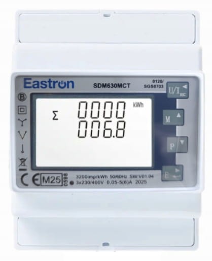 LICZNIK ENERGII 3 FAZ TRÓJFAZOWY LCD PRZEKŁADNIK PRĄDOWY MODBUS ZDALNY MID