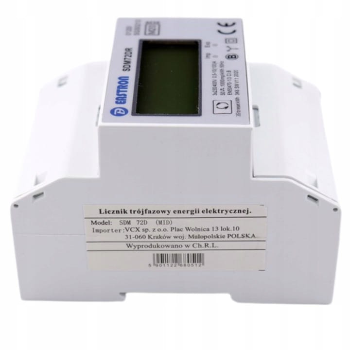 LICZNIK ENERGII 3 FAZOWY Z FUNKCJĄ RESETU TRÓJFAZOWY LCD 10A/100A MID