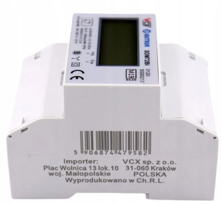 LICZNIK ENERGII MOCY 3 FAZOWY DWUKIERUNKOWY 4P TRÓJFAZOWY MID