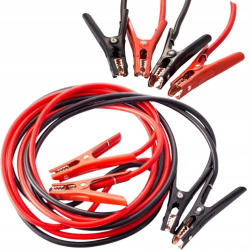 KABLE ROZRUCHOWE PRZEWODY 3m 16mm2 750A KLEMY DO SAMOCHODU W ETUI SCHMITH