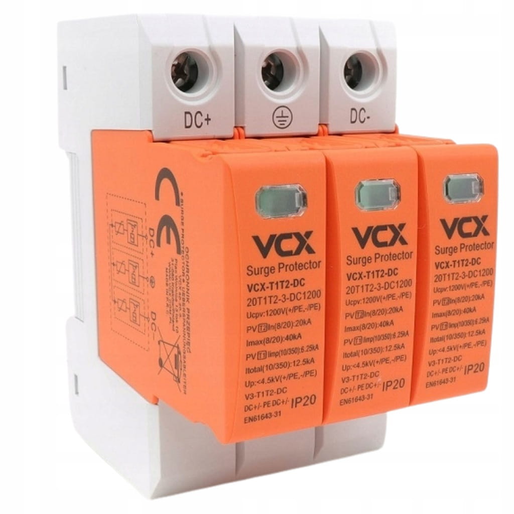 OGRANICZNIK OCHRONNIK PRZEPIĘĆ DC 1200V B+C 12,5kA