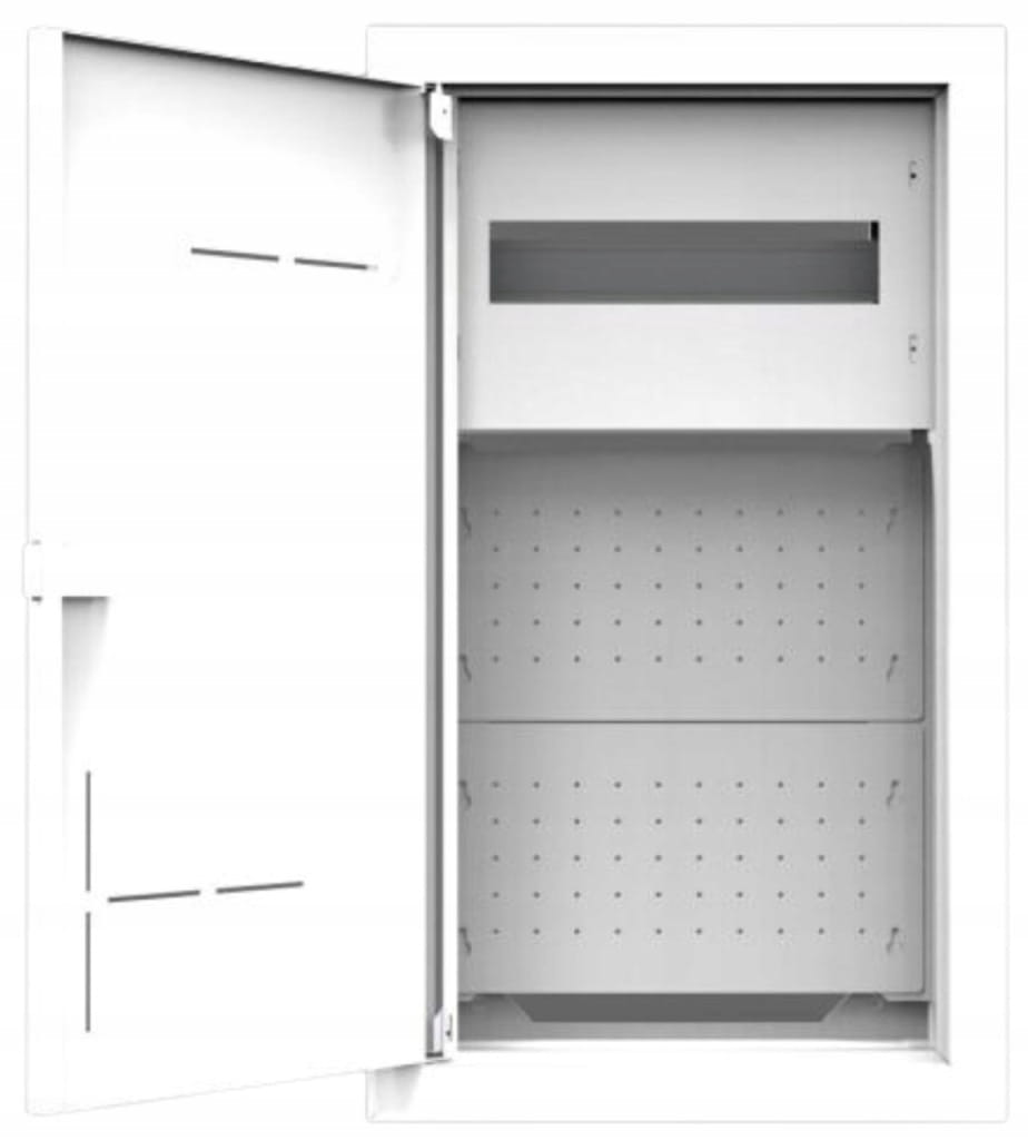 ROZDZIELNICA METALOWA PODTYNKOWA MULTIMEDIALNA SKRZYNKA OBUDOWA 12M 1x12