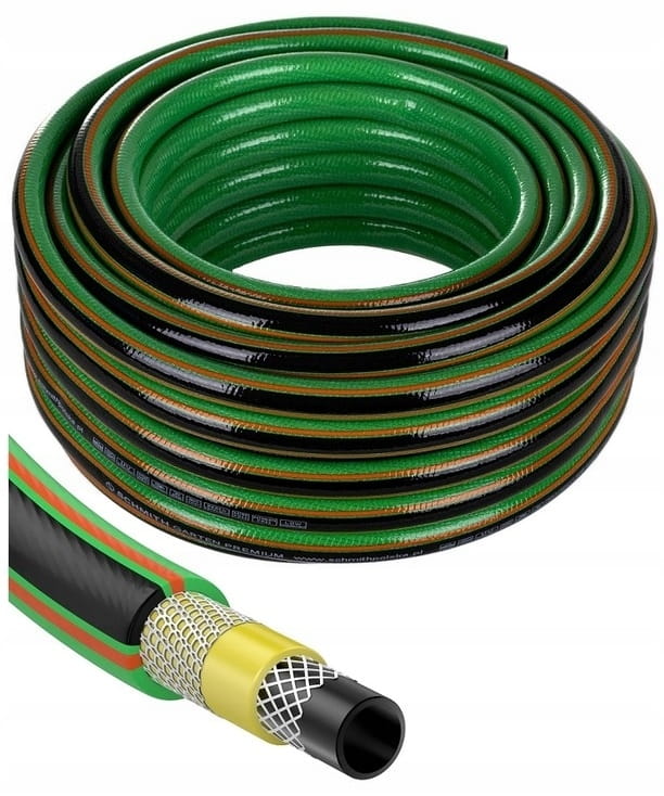 WĄŻ OGRODOWY 3/4" 20m 5 WARSTW NIESKRĘCAJĄCY DO 30 BAR PREMIUM SCHMITH