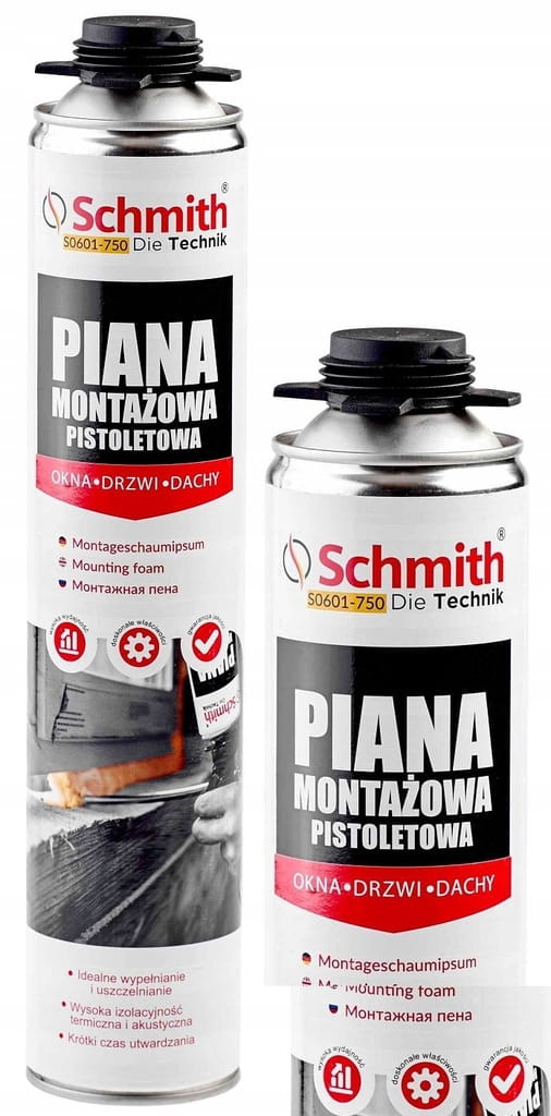 PIANKA MONTAŻOWA PISTOLETOWA 750ml PIANA NISKOPRĘŻNA SCHMITH