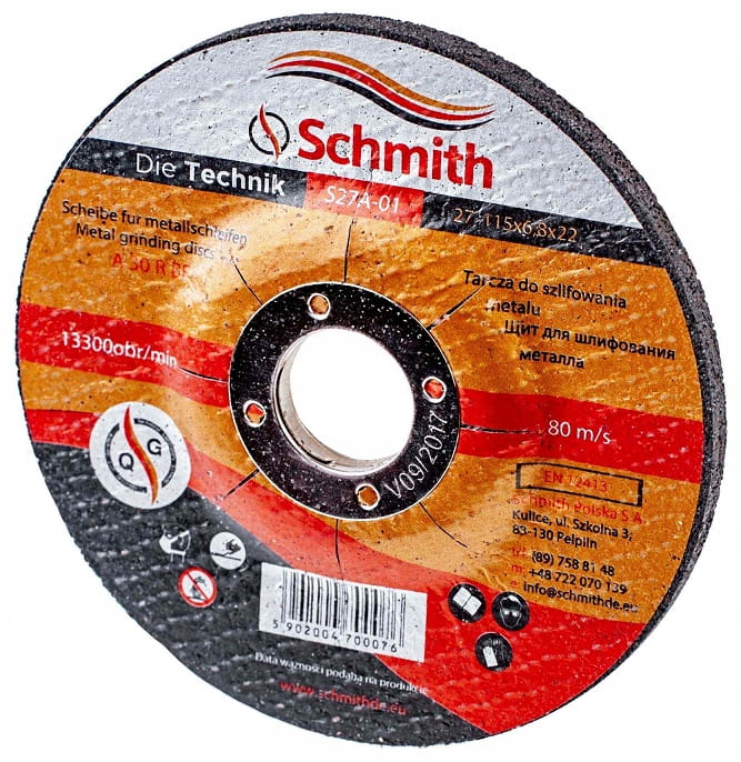 TARCZA DO SZLIFOWANIA METALU 230x6,8 SCHMITH