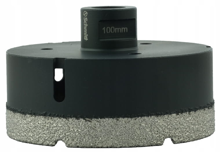 OTWORNICA DIAMENTOWA KORONKA M14 100mm DO GLAZURY GRESU CEGŁY SCHMITH