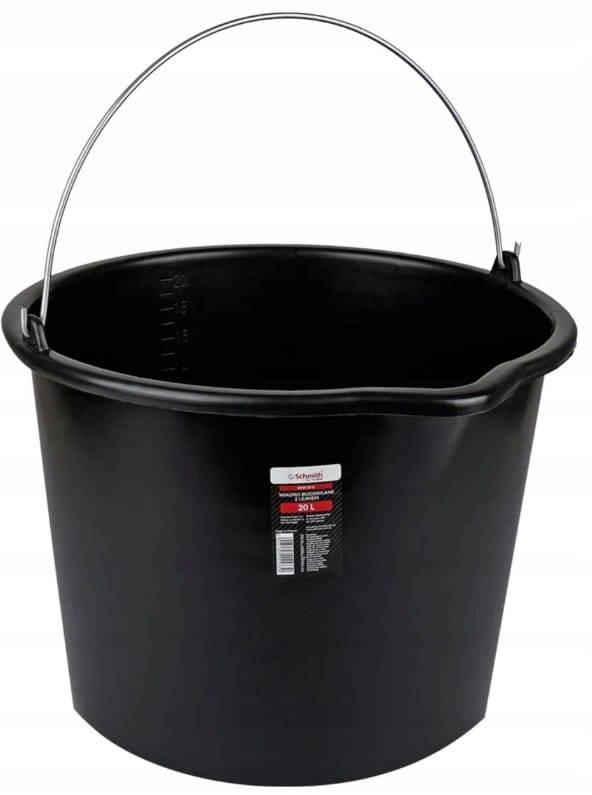 WIADRO BUDOWLANE OGRODOWE GOSPODARCZE 20L Z UCHWYTEM Z LEJKIEM SCHMITH