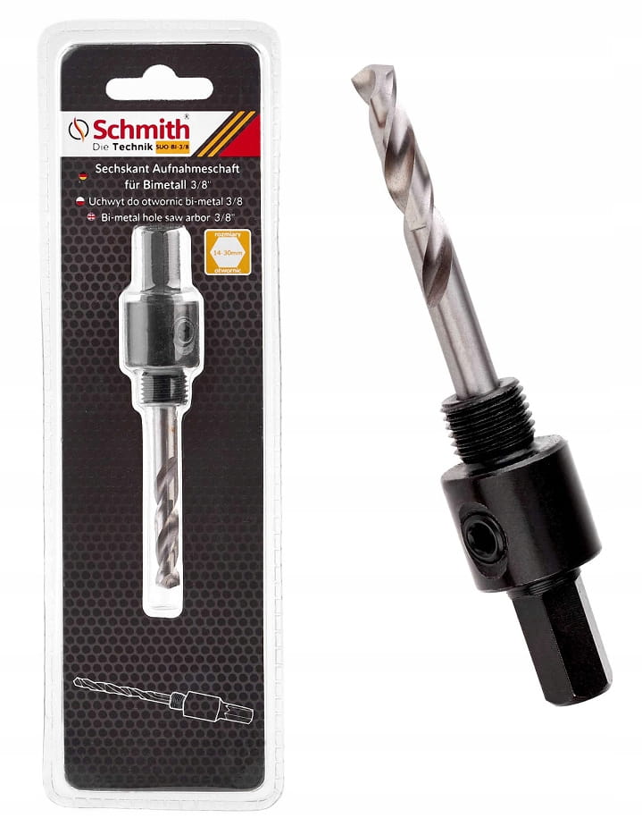 UCHWYT DO OTWORNIC BI-METALOWYCH 3/8 PASUJE OD 14-30mm SCHMITH