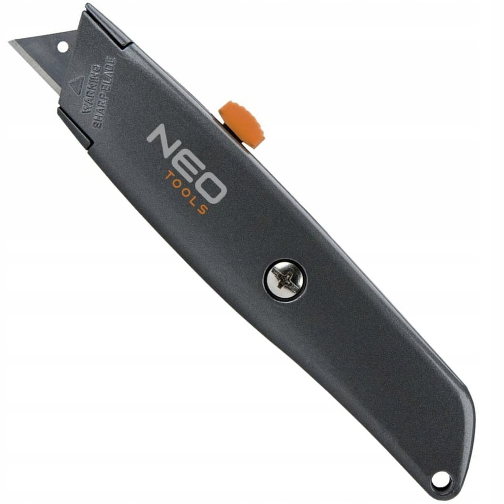 NÓŻ DO TAPET NOŻYK OSTRZE TRAPEZOWE 18mm METALOWY KORPUS NEO