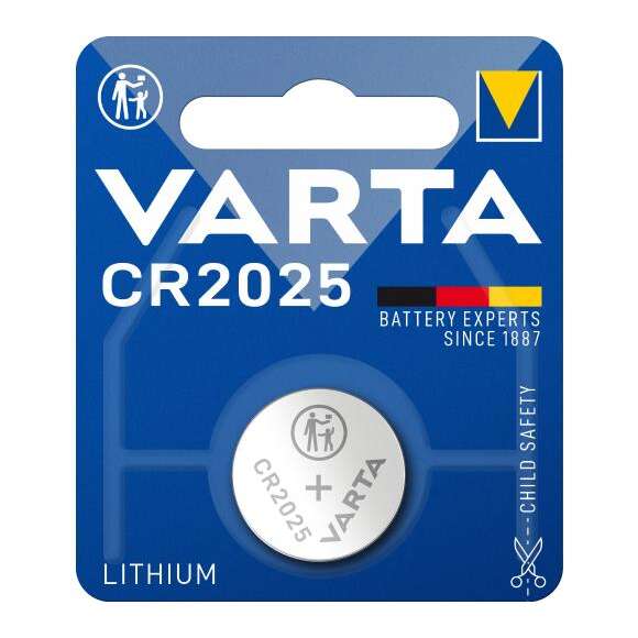 BATERIA LITOWA VARTA 3V CR2025 PASTYLKA PASTYLKOWA GUZIKOWA