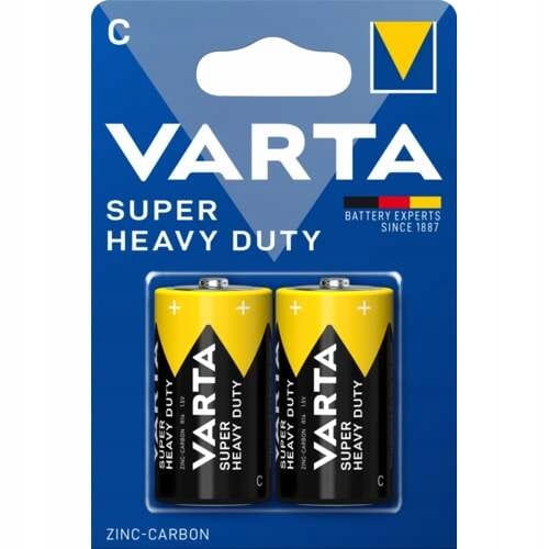 BATERIE VARTA ROZ. C R14 GRUBE ZESTAW 2szt BATERIA CYNKOWO-WĘGLOWA